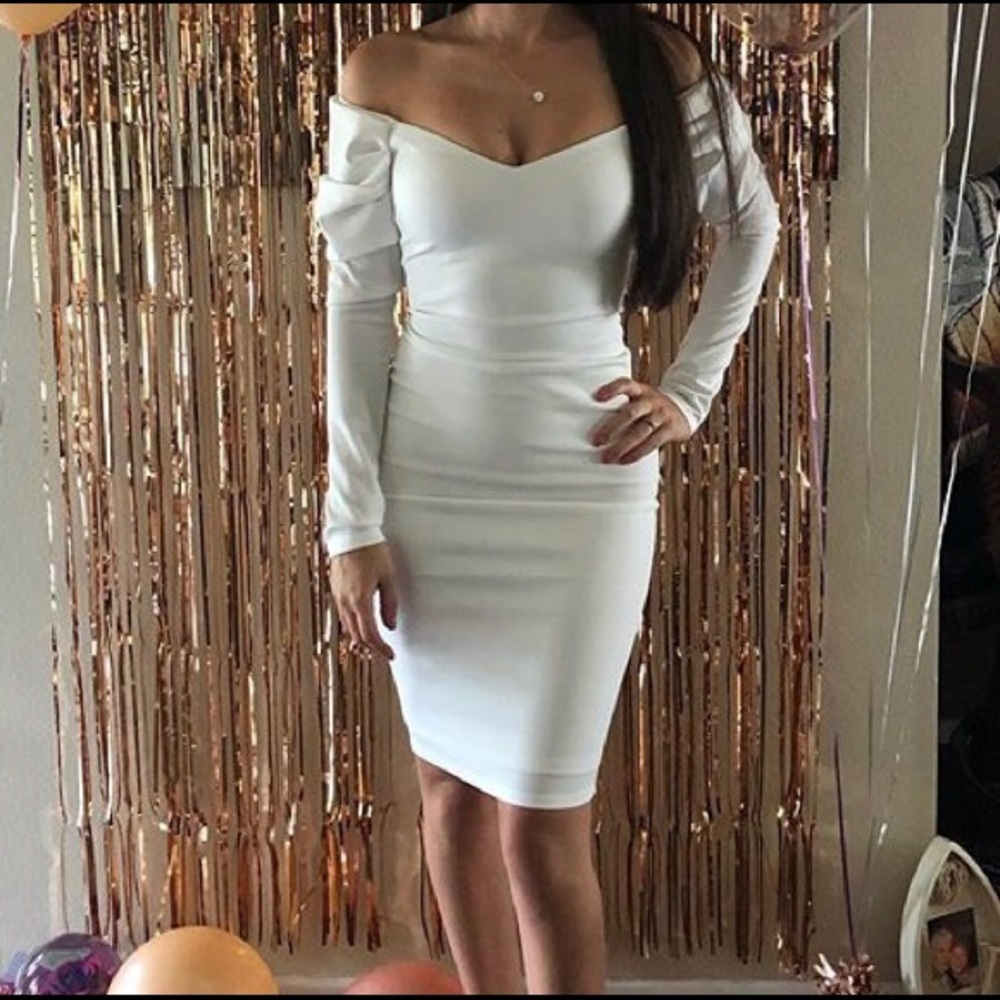 Fashion nova white dress